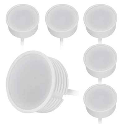 Afbeelding van HCFEI 6x LED module plat dimbaar 230V 5W voor inbouwspots MR16 warm wit 3000 K vervanging GU10 Ø 50 mm inbouwramen lamp
