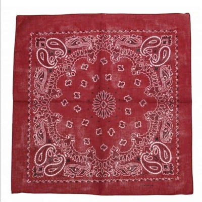 Afbeelding van Zac&#039;s Alter Ego Bandana Alternative retro paisley Mondkapje Bordeaux rood