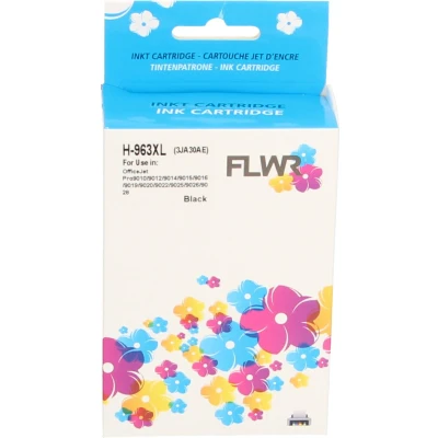 Afbeelding van FLWR HP 963XL zwart cartridge
