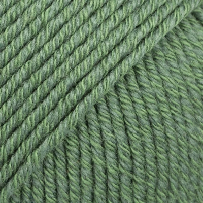 Afbeelding van DROPS Cotton Merino Uni Colour 11 bosgroen Wol/Katoen Garen