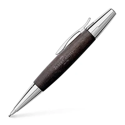 Afbeelding van Faber Castell vulpotlood E motion chroom zwart perenhout FC 138383