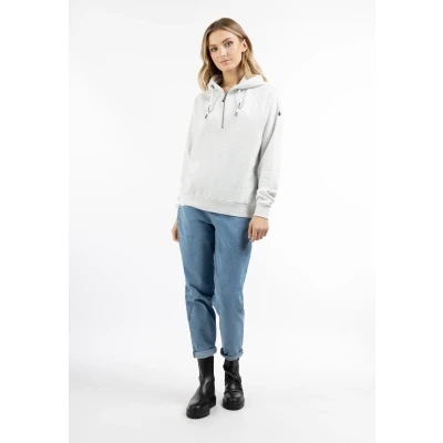 Afbeelding van Hoodie DREIMASTER XL / Wol Witte Melange 60% Katoen 40% Polyester