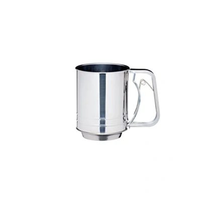 Afbeelding van KitchenCraft Meelzeef, Zeef, 3 cups, 28 x 30 Centimeter, Roestvrij Staal Zilver