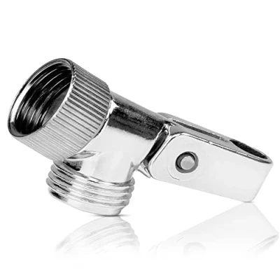 Afbeelding van SANTRAS® Premium metalen scharnierstuk (zware uitvoering) 1/2 inch voor het verbinden van doucheslang en handdouche douchekophouder met verstelbaar scharnier individuele hoek de douchekop