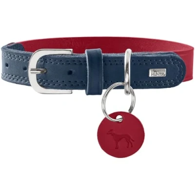 Afbeelding van Hunter Hondenhalsband Lemvig Rood &amp; Blauw