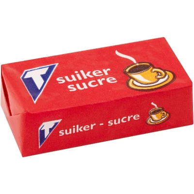 Afbeelding van Tienen Suikerklontjes 2 X 2,5 G, Doos Van 1000 Stuks Suiker