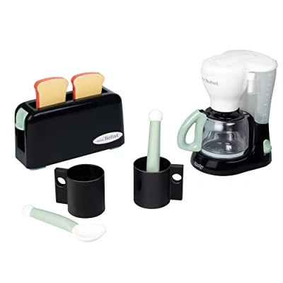 Afbeelding van Smoby Tefal Breakfast Broodrooster + koffiezetapparaat kopjes en lepels Vanaf 3 jaar