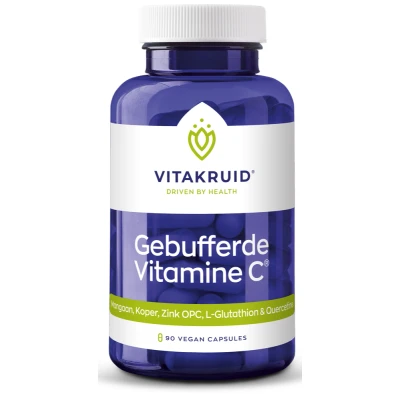 Afbeelding van Vitakruid Gebufferde Vitamine C, 90 Veg. capsules