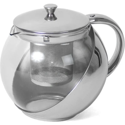 Afbeelding van Gerim Theepot met infuser glas RVS 1 l