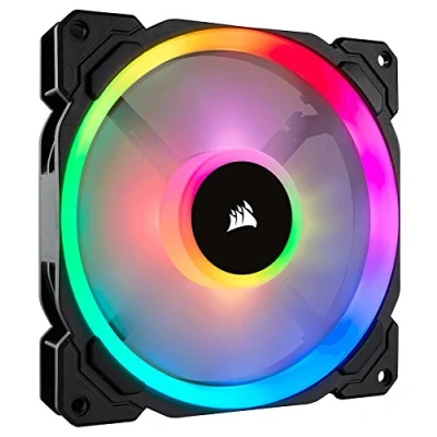 Afbeelding van Corsair Casefan LL140 RGB 140mm Dual Light Loop LED PWM Fan, 2 Fan Pack with Lighting Node PRO