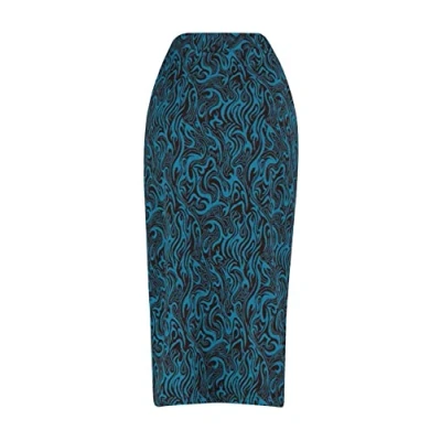 Afbeelding van Trendyol Dames Mini Bodycon Gebreide Rok Rok, Blauw, S, S