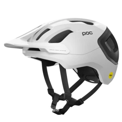 Afbeelding van POC Axion RACE MIPS Unisex Helm, Maat: 51 52, Hydrogen white/uranium black matt