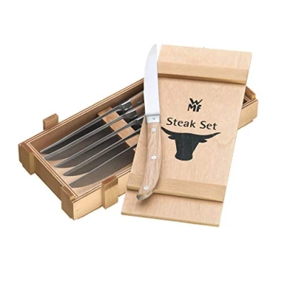 Afbeelding van WMF Steakmessen Ranch 6 delig in houten cassette