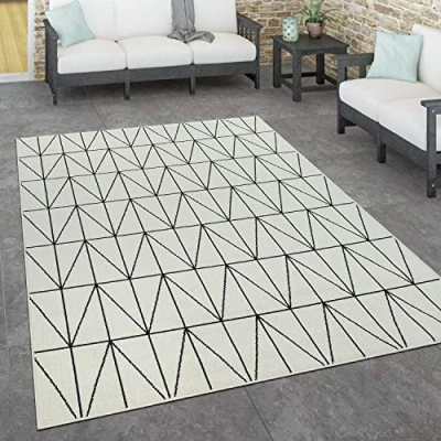 Afbeelding van Paco Home Binnen en buitenvloerkleed, terras balkon, weerbestendig Scandinavische stijl 160x230 cm