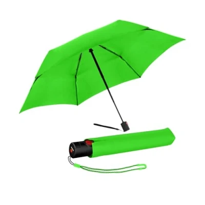 Afbeelding van Knirps Zakparaplu Ultra U.200 Medium Duomatic automatisch open en sluitmechanisme stormbestendig windbestendig, neongroen, Small