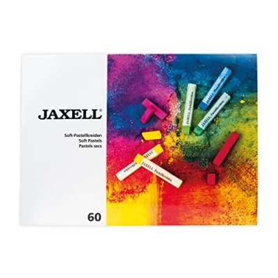 Afbeelding van Honsell 47654 Jaxell Pastelkrijt, vierkante vorm, set van 60, voor vlak en nauwkeurig werken, rijke, lichtechte kleuren, ideaal kunstenaars, hobbyschilders, kinderen, school, kunstonderwijs