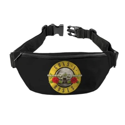 Afbeelding van Rocksax Guns N&#039; ROSES LOGO (BUM BAG) Geldbuidel/pocket riem Zwart