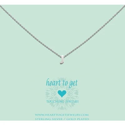 Afbeelding van Heart To Get L151INJ13S Hanger Initials Letter J zilver