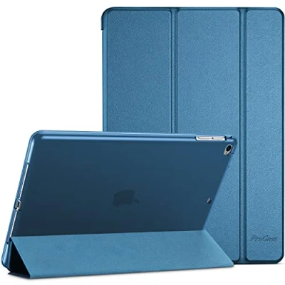 Afbeelding van ProCase Smart Case voor iPad 9.7/iPad 6e/5e Gen, Air 2/iPad 1 (Model: A1893 A1954 A1822 A1823 A1566 A1567 A1474 A1475 A1476) Slanke zachte TPU Cover Folio met doorschijnende achterkant