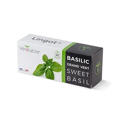 Afbeelding van Véritable® Lingot® Organic Sweet Basil BIO BASILICUM navulling voor alle binnenmoestuin toestellen