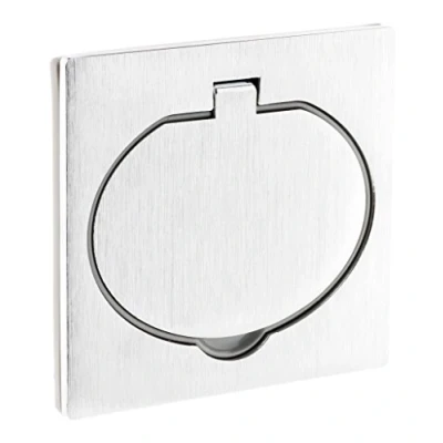 Afbeelding van Zenitech vloerstopcontact 16A 2P + T geborsteld aluminium IP44 met installatiebox