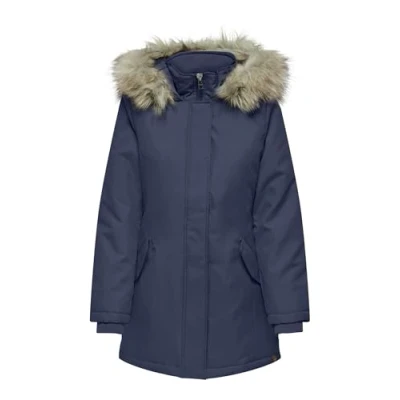 Afbeelding van ONLY Onlnewkaty Parka Cc OTW damesjas, Naval Academy/Detail: natuur bont, S