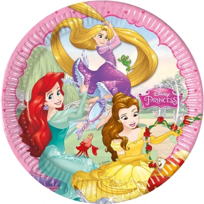 Afbeelding van Disney Princess Dreaming borden 23cm 8 stuks