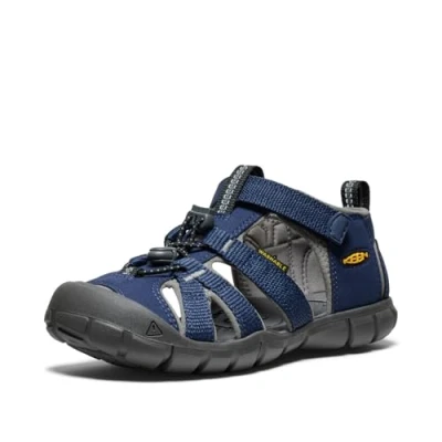 Afbeelding van Keen Seacamp II CNX Youth Unisex Outdoorsandalen, Heren, Maat: 32/33, Blue Schoenen
