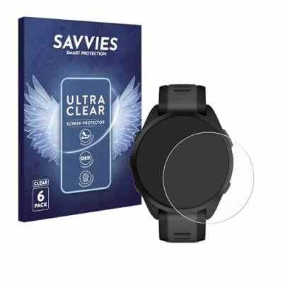 Afbeelding van Savvies (6 Stuks) Schermbeschermer voor Garmin Forerunner 165 Screen Protector Ultra Transparant