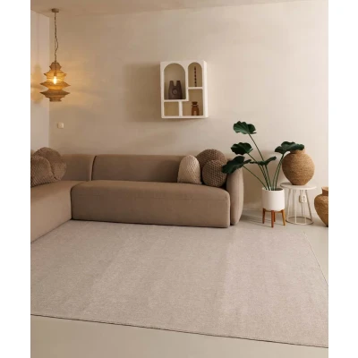 Afbeelding van Laagpolig Vloerkleed Lush Crème 100x200 Cm