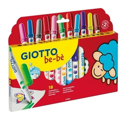Afbeelding van Viltstiften Giotto Bebe&#039; 18 stuks
