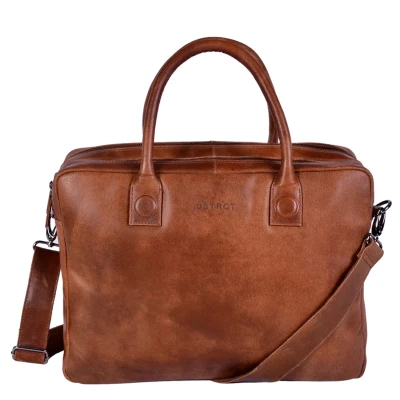 Afbeelding van DSTRCT Fletcher Street Business Laptoptas 15,6 inch + Sleutelhanger cognac