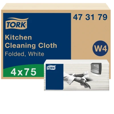 Afbeelding van Tork Kitchen Cleaning Gevouwen Reinigingsdoek W4 473179