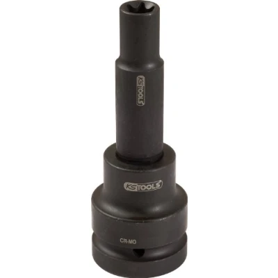 Afbeelding van KS Tools 450.0454 3/4&quot; Bit dopsleutel Torx E, kracht, lang, E24