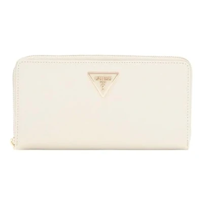 Afbeelding van GUESS Portemonnee Laurel SLG Cheque Organizer Bone Lichtgrijs