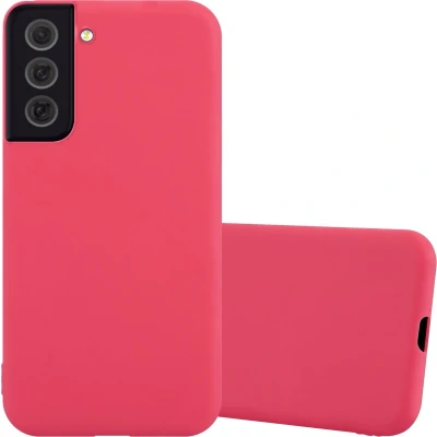 Afbeelding van Cadorabo Hoesje geschikt voor Samsung Galaxy S22 PLUS in CANDY ROOD Beschermhoes TPU silicone Case Cover