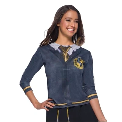 Afbeelding van Rubies Officiële Harry Potter Huffelpuf Kostuum, Rok en Top Bundel, Volwassen Verkleden Up, Maat NS Medium