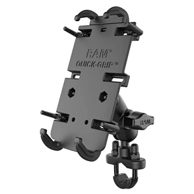 Afbeelding van Quick Grip™ klemhouder smartphones XL stangbevestigingset RAM B 149Z A PD4U