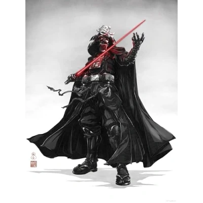 Afbeelding van Komar Artprint Star Wars Vision Samurai Dark Lord 300 x 280 cm (breedte hoogte) behang, vlies, woonkamer, slaapkamer (set)