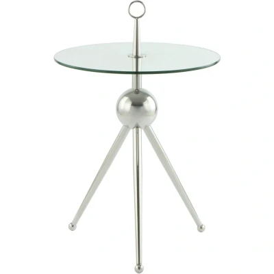 Afbeelding van Lalee Avenue Bijzettafel Ontario 325 Silver / Clear