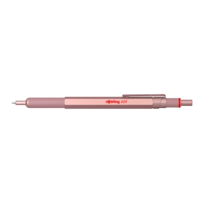 Afbeelding van Balpen rOtring 600 rosé goud medium