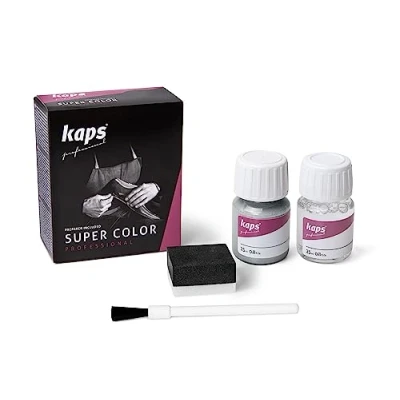 Afbeelding van Verf Met Primer Voor Natuurlijke en Synthetische Leren Schoenen, Kaps Super Color Preparer, 70 Kleuren (403 schitterend zilver)