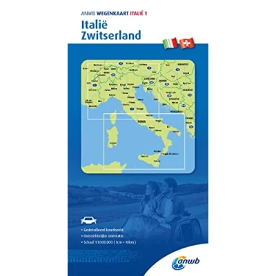 Afbeelding van ANWB wegenkaart ANWB*Wegenkaart Italië 1. Italië/Zwitserland