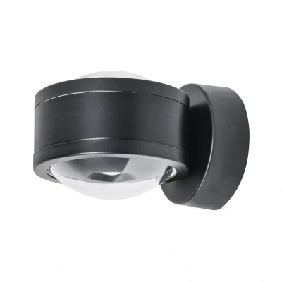 Afbeelding van MEGATRON Due Punto LED wandlamp, mat zwart