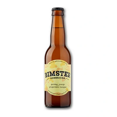 Afbeelding van Bimster Kombucha Gember Mango 12 x 330 ml