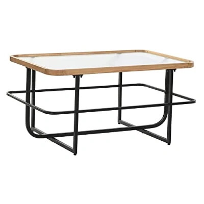 Afbeelding van Hoofdtafel DKD Home Decor Kristal Metaal (90 x 60 46 cm)