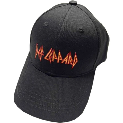 Afbeelding van Def Leppard Text Logo Baseball pet Zwart