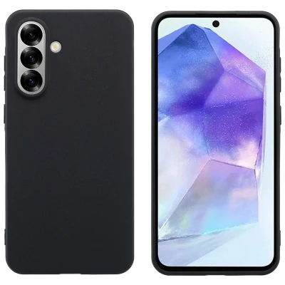 Afbeelding van Samsung Galaxy A36 Hoesje Siliconen en TPU (zacht) imoshion Softcase/Backcover Zwart Telefoonhoesje