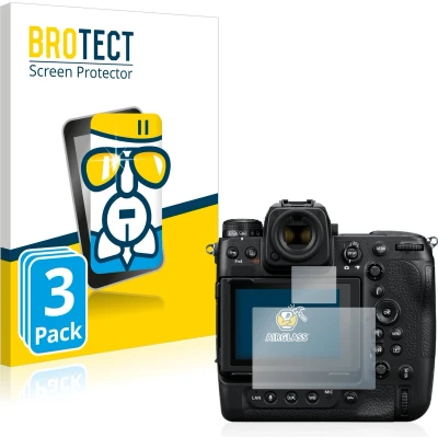 Afbeelding van BROTECT Screenprotector voor Nikon Z 9 (Display + Schouderdisplay) Folie Beschermfolie Beschermglas transparant (3 Stuks)