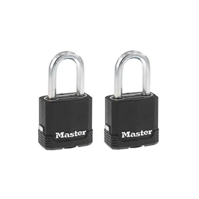 Afbeelding van Master Lock M115XTLF Magnum Heavy Duty Outdoor hangslot met sleutel, 2 stuks gelijksluitend